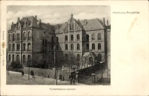 Ak Hamburg Mitte Borgfelde, Taubstummen-Anstalt