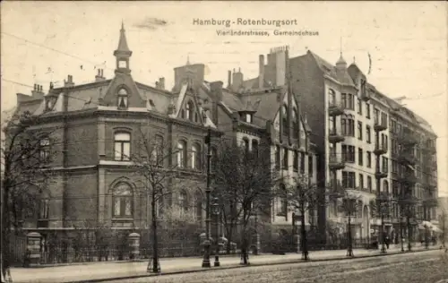 Ak Hamburg Mitte Rothenburgsort, Vierländerstraße, Gemeindehaus