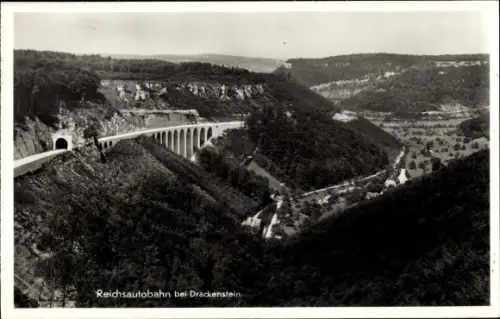 Ak Drackenstein in Württemberg, Reichsautobahn