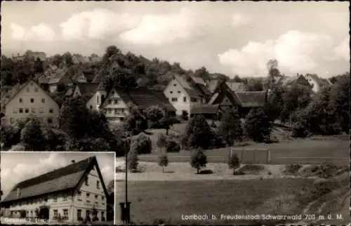 Ak Lombach Loßburg b. Freudenstadt, Gasthof  z. Linde