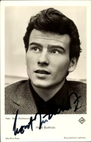 Ak Schauspieler Horst Buchholz, Portrait, Autogramm