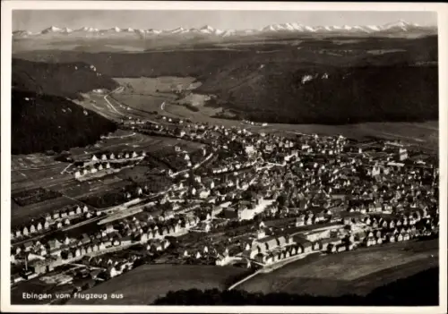 Ak Ebingen Albstadt in Württemberg,  vom Flugzeug aus