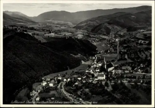 Ak Oberharmersbach im Schwarzwald Baden,  Luftaufnahme