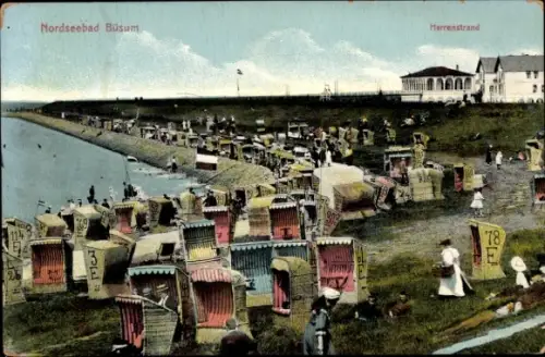 Ak Nordseebad Büsum, Herrenstrand