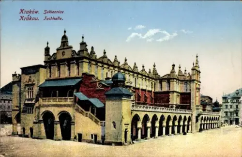 Ak Kraków Krakau Polen, Tuchhalle