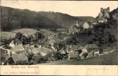 Ak Berneck Altensteig im Schwarzwald, Gesamtansicht