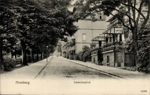 Ak Bad Homburg vor der Höhe Hessen, Schwedenpfad