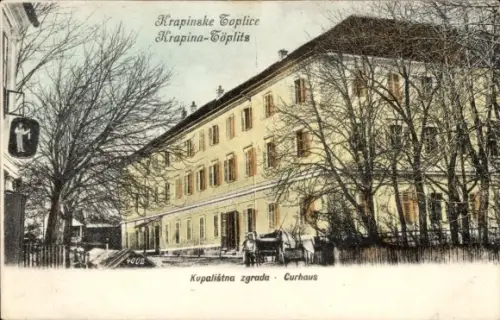 Ak Krapinske toplice Krapina Töplitz Kroatien, Kurhaus
