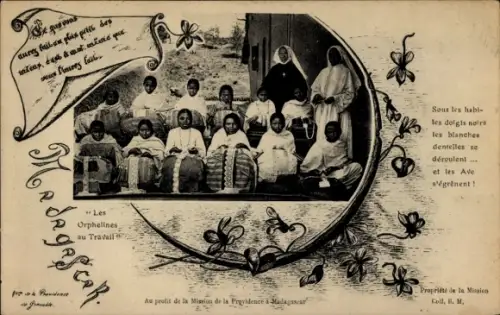 Ak Madagaskar, Mission de la Providence, Les Orphelines au travail