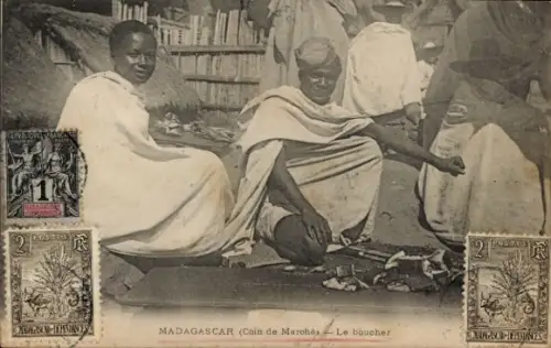 Ak Madagaskar, Afrikaner, Markt, Händler