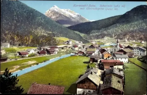 Ak Scharnitz in Tirol, schöne Detailansicht