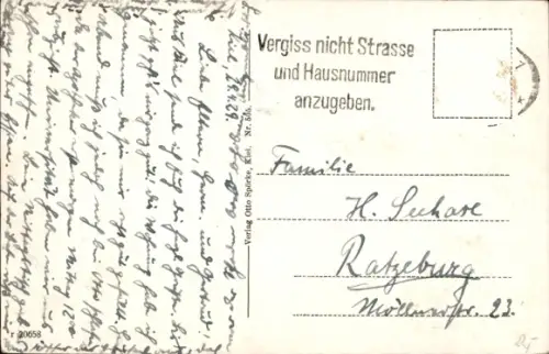 Ak Kiel, Blick vom Rathausturm