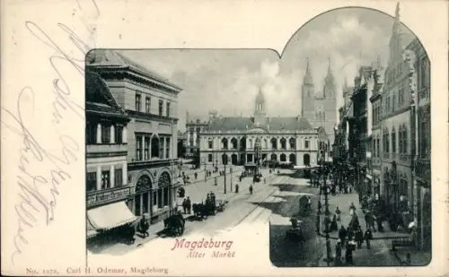 Ak Magdeburg an der Elbe, Alter Markt