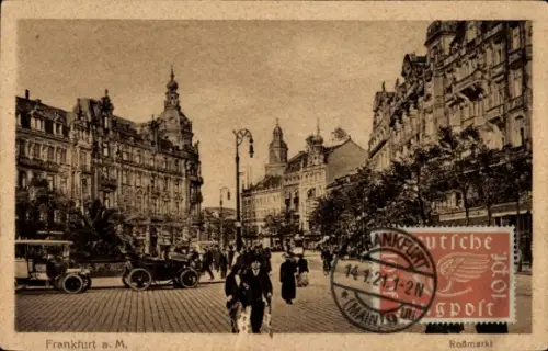 Ak Frankfurt am Main, Roßmarkt
