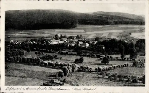 Ak Bruchhausen Höxter an der Weser, Dorfpanorama