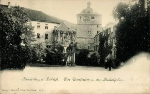 Ak Heidelberg am Neckar, Heidelberger Schloß, Wartturm, Ludwigsbau