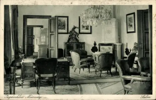 Ak Mürzsteg Steiermark, Jagdschloss, Salon