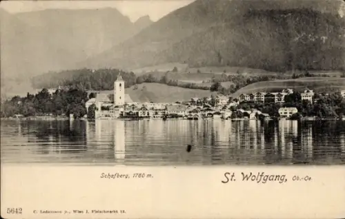 Ak St. Wolfgang am Wolfgangsee Oberösterreich, Schafberg 1780 m, St. Wolfgang