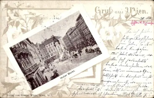Passepartout Ak Wien 1 Innere Stadt, Hoher Markt