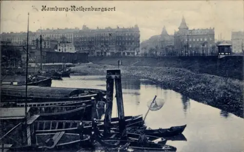 Ak Hamburg Mitte Rothenburgsort, Teilansicht