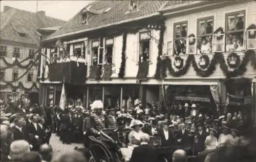 Ak Blankenburg am Harz, Einzug des Herzogs Ernst August von Braunschweig, Herzogin Viktoria Luise