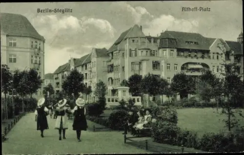 Ak Berlin Steglitz, Althoff-Platz