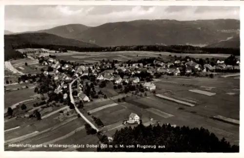 Ak Dobel im Schwarzwald, Luftaufnahme