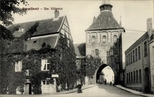 Ak Stralsund in Vorpommern,  Am Kütertor