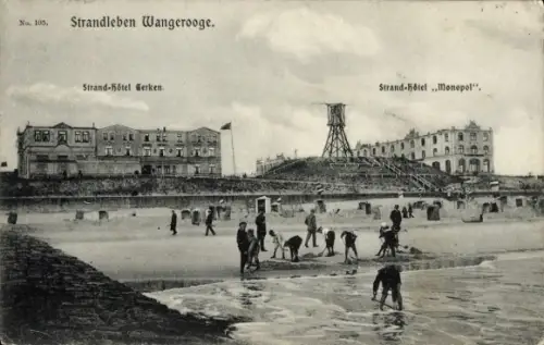 Ak Nordseebad Wangerooge in Ostfriesland, Strandhotel Monopol