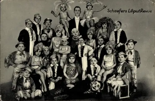 Ak Schäfers Liliput Revue, Liliputaner