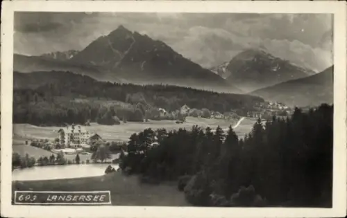 Foto Ak  Lans in Tirol, Lanser See, Lansersee, Panorama