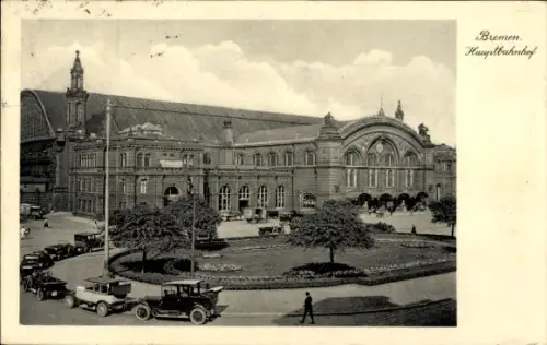 Ak Hansestadt Bremen, Hauptbahnhof