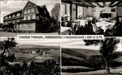 Ak Altastenberg Winterberg im Sauerland, Gasthof u. Pension Jos. Mörchen,  Hochsauerland, 800 m ü