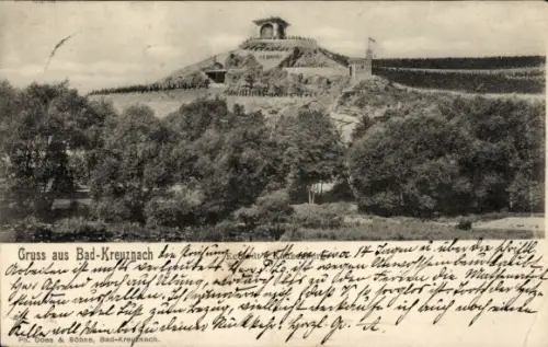 Ak Bad Kreuznach an der Nahe, Aussichtsturm auf dem Gipfel