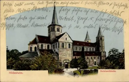 Ak Hildesheim in Niedersachsen,  Godehardikirche