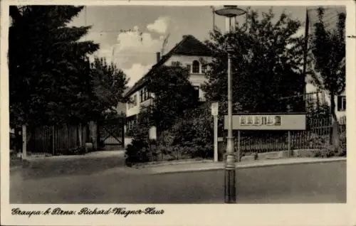Ak Graupa Pirna in Sachsen, Graupa b. Pirna, Richard-Wagner-Haus