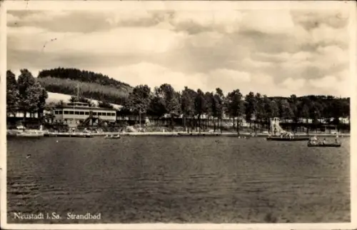 Ak Neustadt in Sachsen,  Strandbad