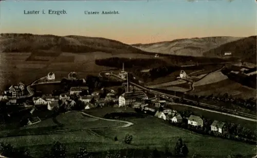 Ak Lauter Bernsbach im Erzgebirge Sachsen,  Untere Ansicht