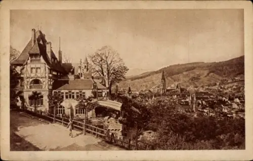 Ak Freiburg im Breisgau,  Blick von St. Loretto, Freiburger Münster