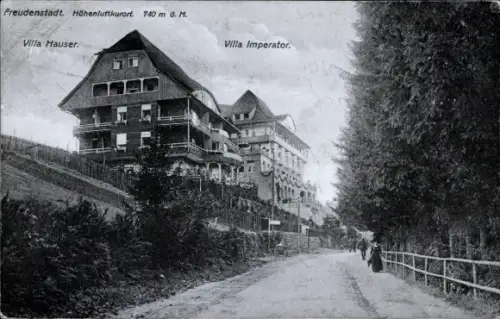 Ak Freudenstadt im Schwarzwald, Villa Hauser, Villa Imperator