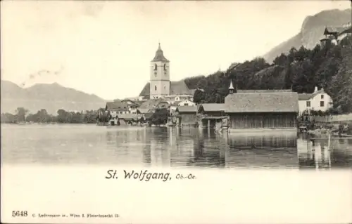 Ak St. Wolfgang am Wolfgangsee Oberösterreich, Teilansicht