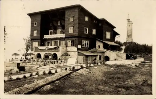 Ak Mariazell Steiermark, Bürgeralpe, Hotel-Restaurant J. Feichtegger