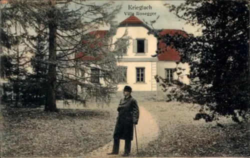 Ak Krieglach Steiermark, Villa Rosegger