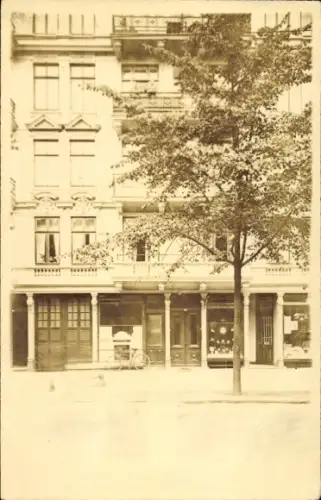 Foto Ak Hamburg Hohenfelde, Barbier Joseph Dietrich, Graumannsweg 75