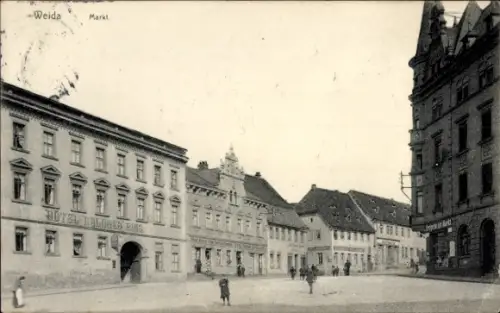 Ak Weida in Thüringen, Markt