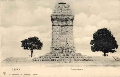 Ak Gera in Thüringen, Bismarckturm