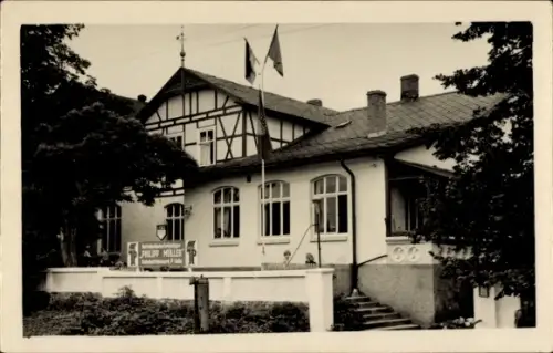 Ak Ostseebad Ückeritz auf Usedom, Betriebsferienlager Phillip Müller, Bahnbetriebswerk P. Halle