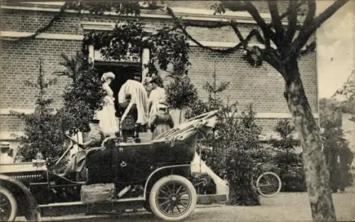 Ak Blankenburg am Harz, Einzug des Regenten Herzog Johann Albrecht am 18. Juni 1907, Automobil