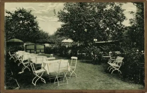 Ak Soest in Westfalen, Gasthof zum Burghof, Garten