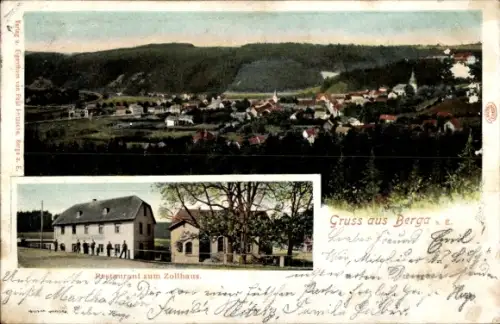 Ak Berga an der Elster Thüringen, Restaurant zum Zollhaus